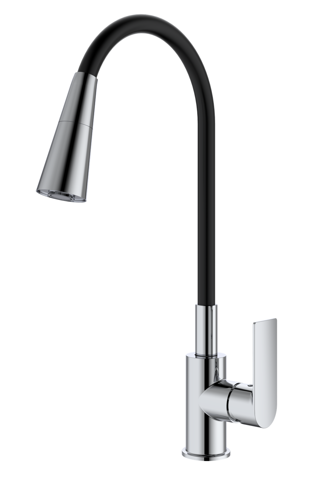 Смеситель для кухни SPLENKA ХРОМ / ЧЁРНЫЙ S05.43