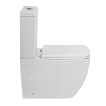 Унитаз-компакт безободковый BelBagno Luce BB2197CP-TOR/SC с крышкой-сиденьем микролифт, белый