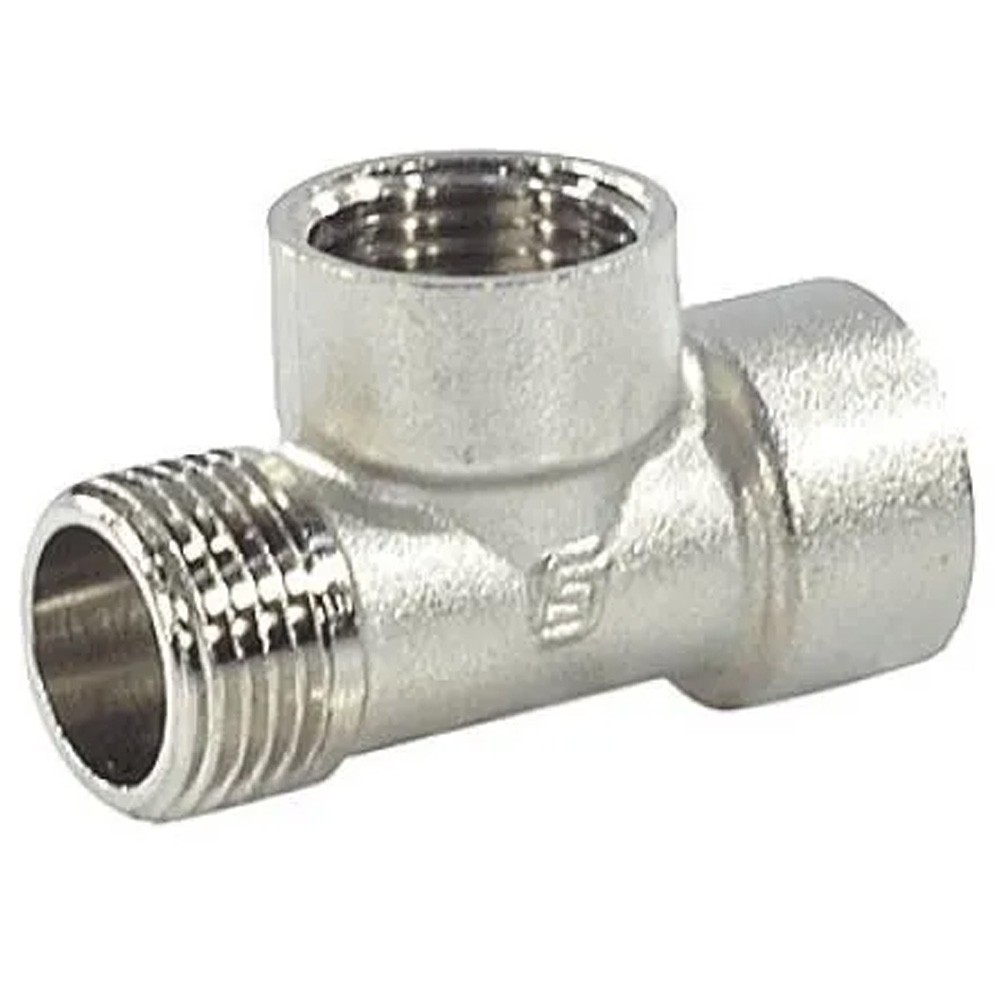 Тройник SantechSystems лат Ду25 м/м/р никель