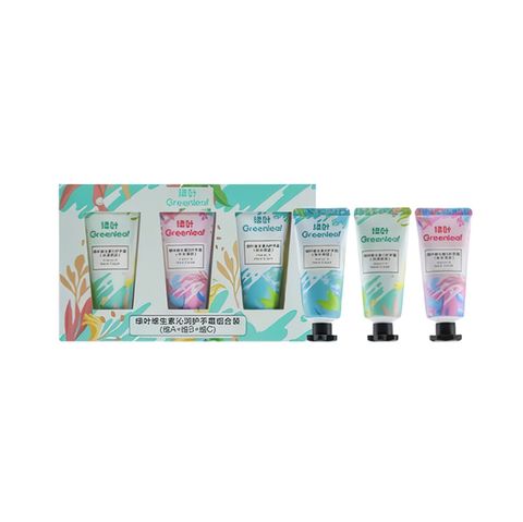 (1.5PV) Green Leaf Комбинированный увлажняющий крем для рук с витаминами, 30 г*3