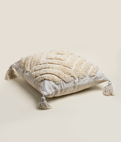 Подушка из льна ЛАБИРИНТ 45 х 45