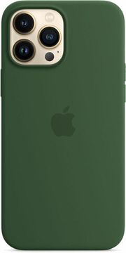 Чехол-накладка Apple Silicone Case with MagSafe for iPhone 13 Pro Max, «зелёный клевер»