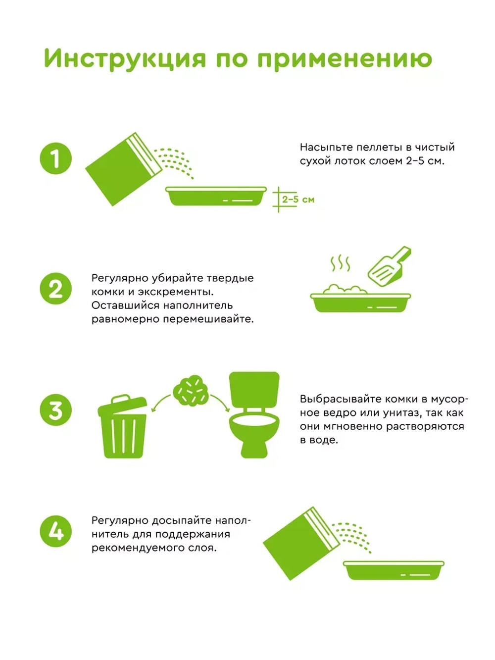 соевый наполнитель Тофу комкующийся, зеленый чай 50 л