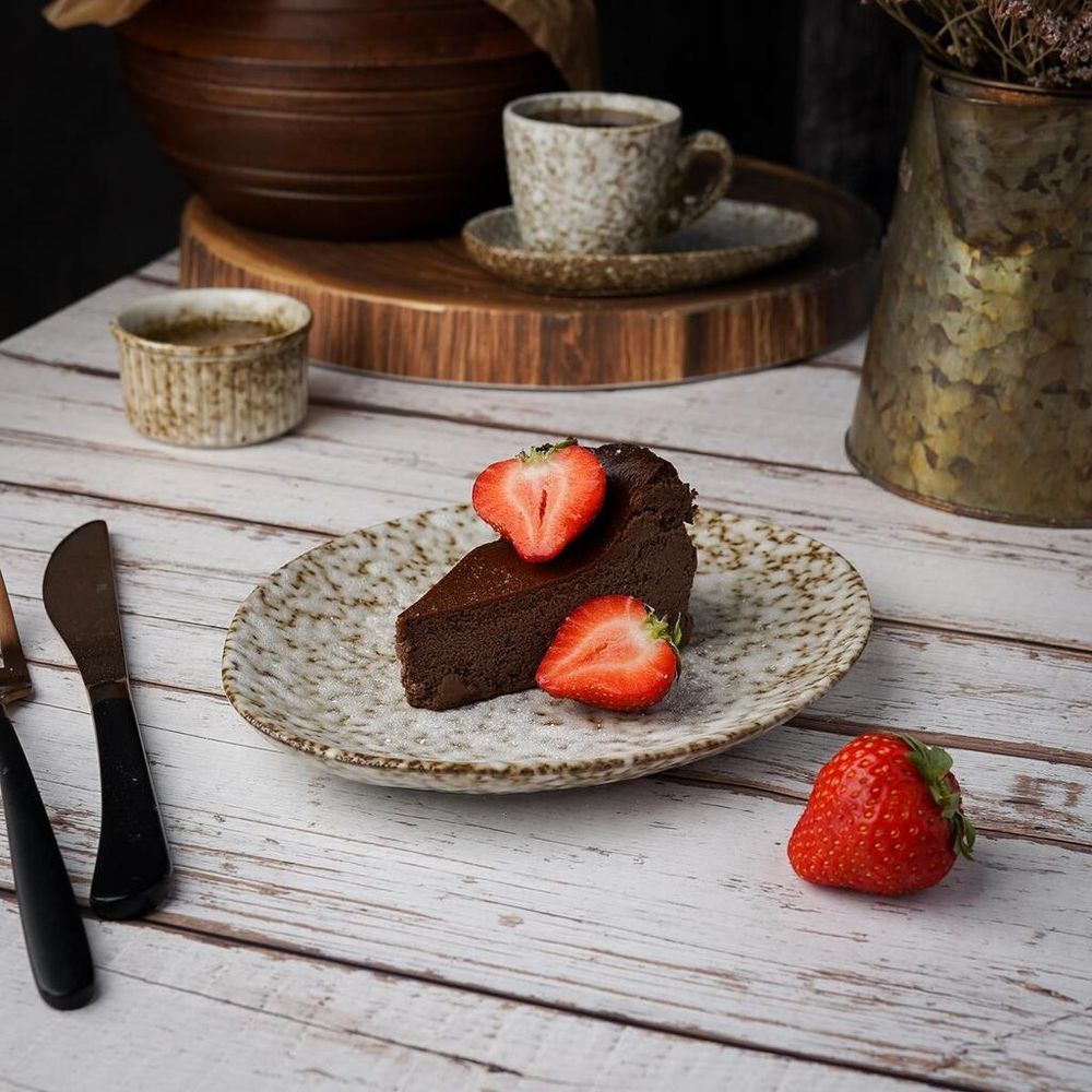 Тарелка d 20,5 см Brown Spider Silk P.L. Proff Cuisine [6]