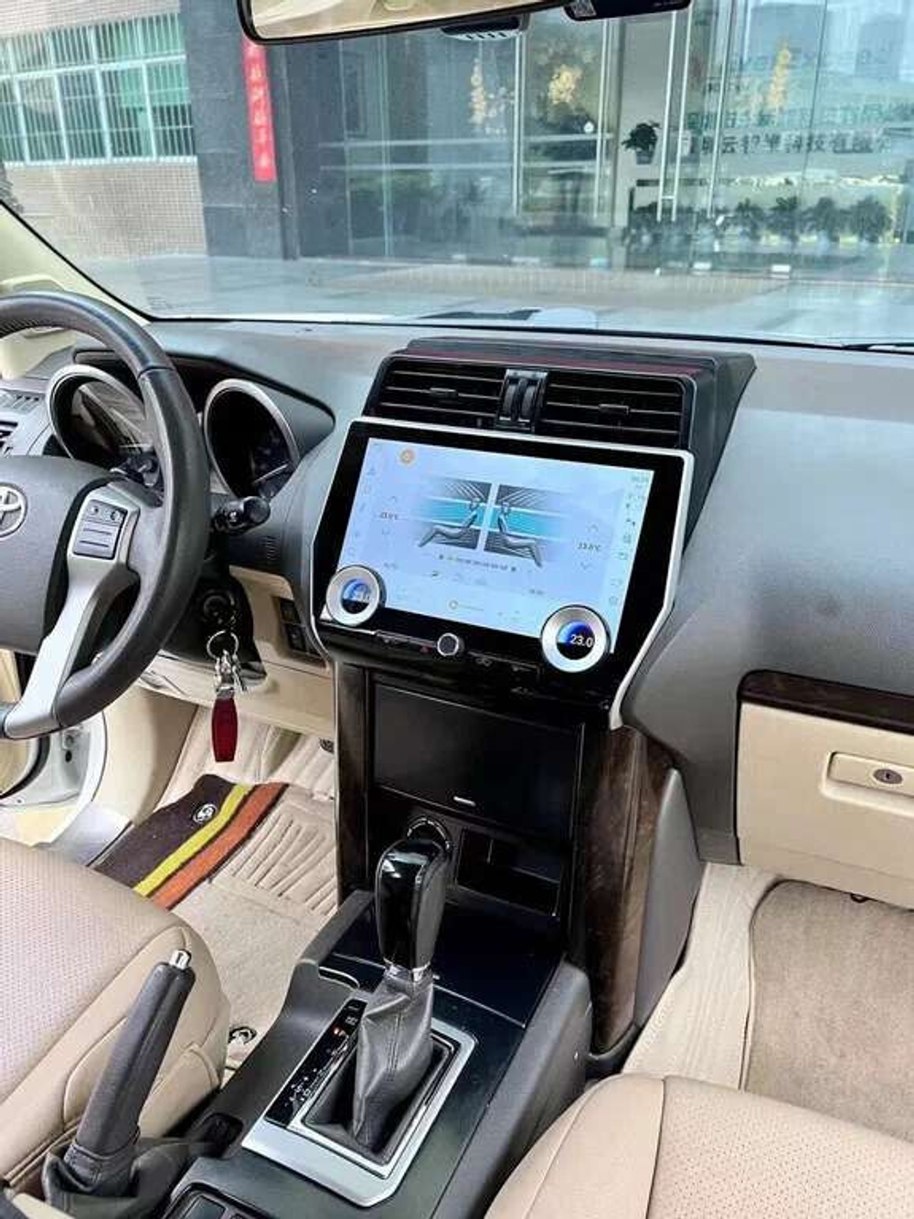 Автомагнитола Тесла стиль для Toyota Land Cruiser Prado 150 2010-2022