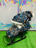 Коляска комбинированная «Ника Детям 7-5» принт: цветочный темный (арт. НД7-5/3)