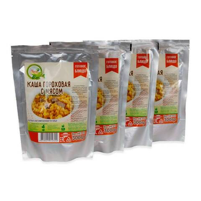 Каша гороховая с мясом, реторт пакет Набор 4 шт. (Фермер)