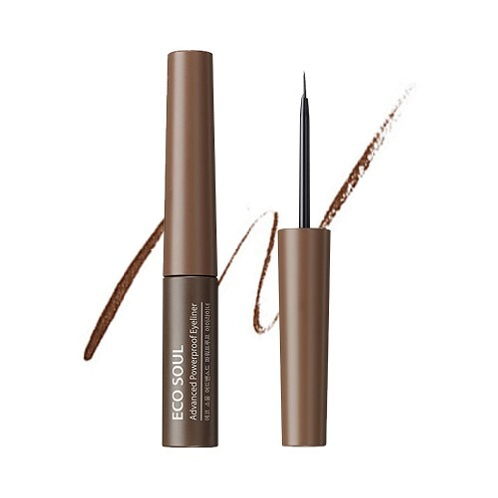 Подводка для глаз Eco Soul Advanced Powerproof Eyeliner 02 Deep Brown