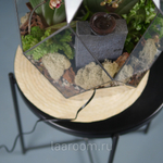 Флорариум с орхидеей и водопадом Будда Фаберже