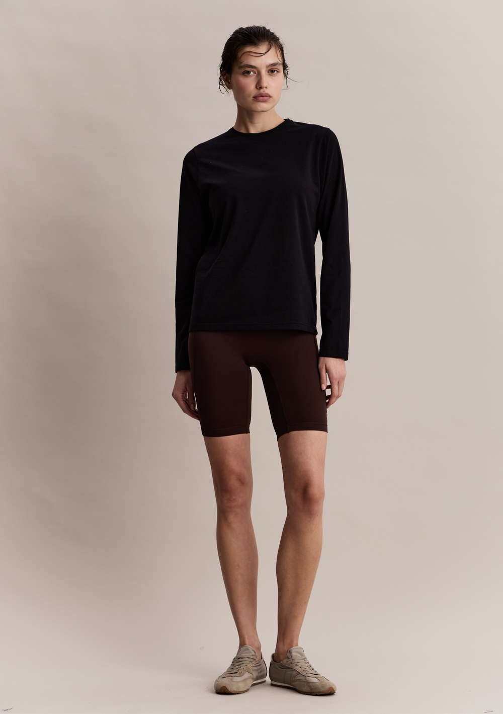 Лонгслив Robbie Longsleeve Black in Cotton