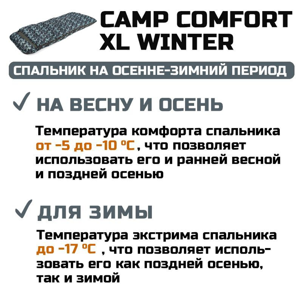 Спальный мешок Camp Comfort Winter