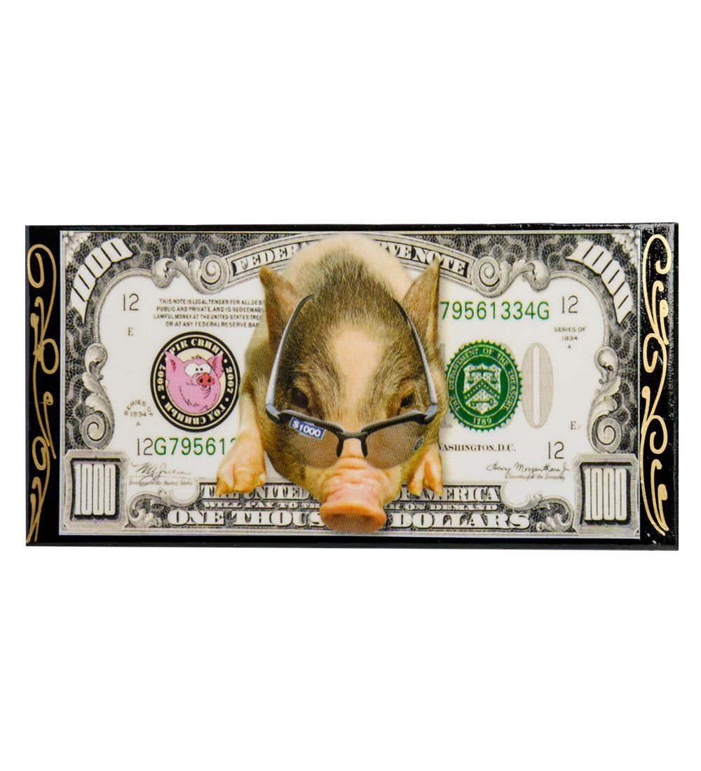 Народные промыслы ШК-11/12-A Шкатулка-купюрница в технике декупаж (8х17х4)