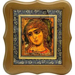 Ангел Златые Власы. Архангел Гавриил. Копия иконы XII века на холсте.