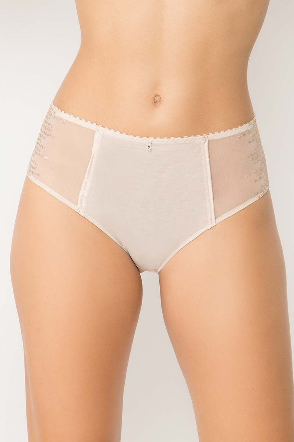 Трусы-макси Jane с тюлевыми вставками по бокам (Размер: 50) (Цвет: фиолетовый)