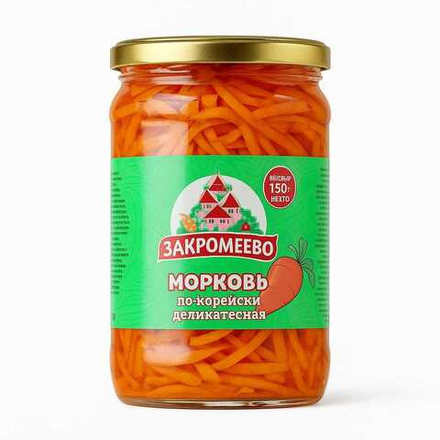 Морковь по-корейски Закромеево Деликатесная 350 гр