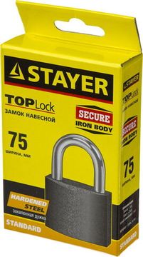 STAYER 75 мм, навесной замок (37160-75)