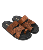 Кожаное вьетнамки Harllow Alohas - коричневый(S100530)