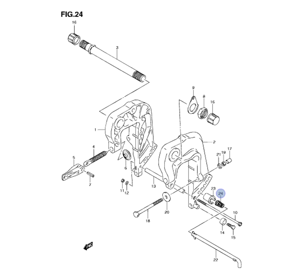 Пружина фиксатора Suzuki 09441-17004-000