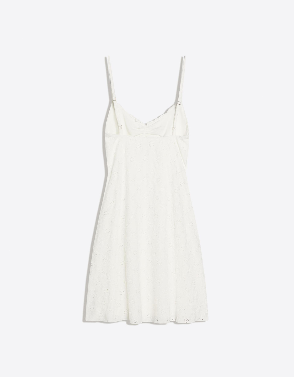 Мини-платье с вышивкой - BERSHKA