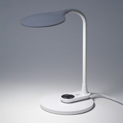 Настольный светильник ЭРА NLED-498-10W-W светодиодный со съемным основанием белый | Светодиодные настольные лампы