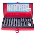 KING TONY (1015PQ) Набор вставок (бит) 10 мм, TORX, Т20-Т55, 15 предметов