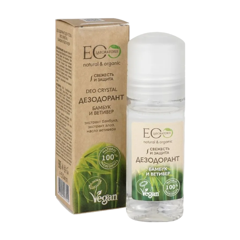 Дезодорант для тела DEO CRYSTAL "Бамбук и Ветивер" 50мл (EO LABORATORIE)