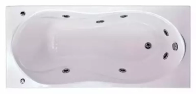 Акриловая ванна Bas Ямайка 180х80 без слива-перелива