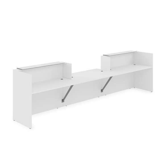 1КРС-КЛ.009.1 Комплект Ресепшн с фартуком HPL (4232*901*1149) (с подсветкой)