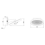 Душевой комплект Vincea VSFW-421I3CH встраиваемый, двухрежимный, хром