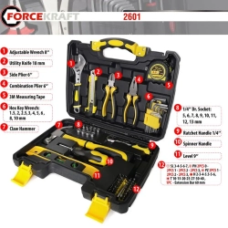 Набор инструментов 60пр. 1/4''(6гр.)(4-13мм) FORCEKRAFT FK-2601