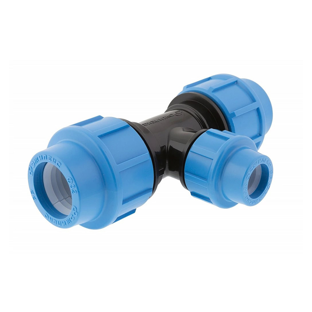 Тройник комбинированный полипропиленовый Джилекс, с внутренней резьбой, 32 x 20 x 32 мм