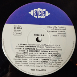 Винтажная виниловая пластинка LP The Champs Tequila (UK 1987)