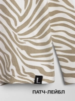 Лонгслив зебра для девочки на осень