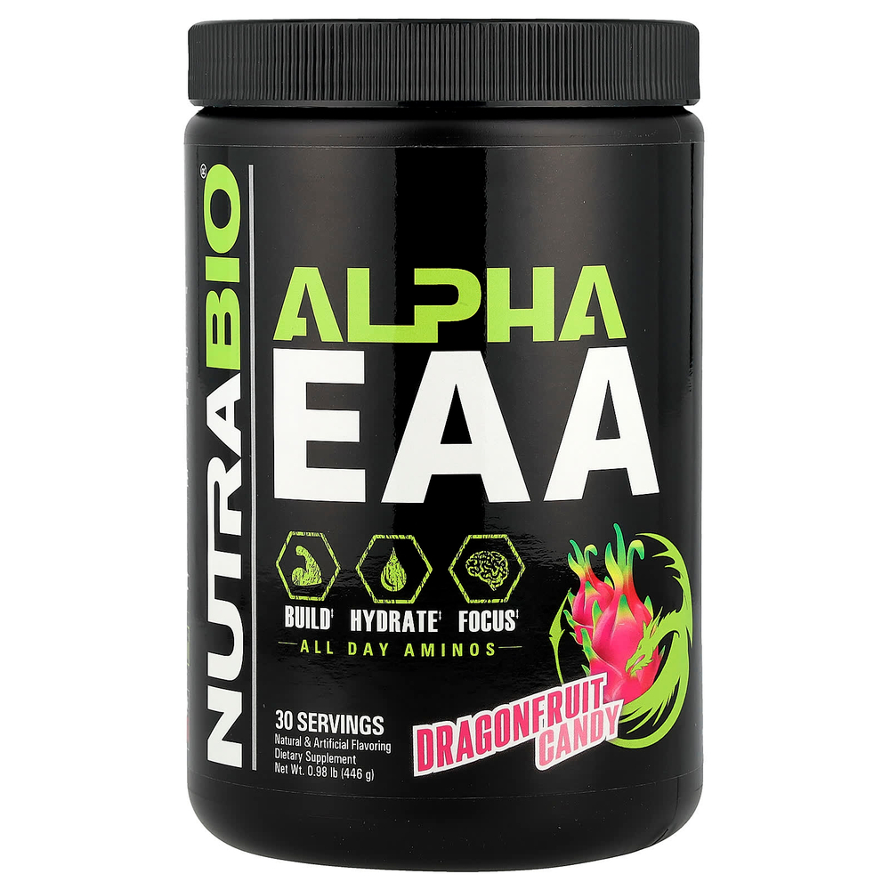 NutraBio, Alpha EAA, конфеты из драконьего фрукта, 446 г (0,98 фунта)