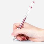 Ручка гелевая PILOT "G-1", КРАСНАЯ, корпус прозрачный, узел 0,5 мм, линия письма 0,3 мм, BL-G1-5T