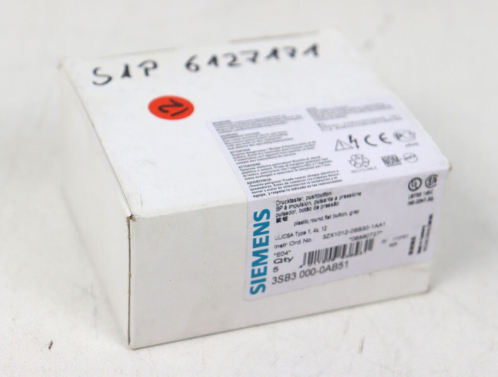 SIEMENS 3SB3 000-0AB51