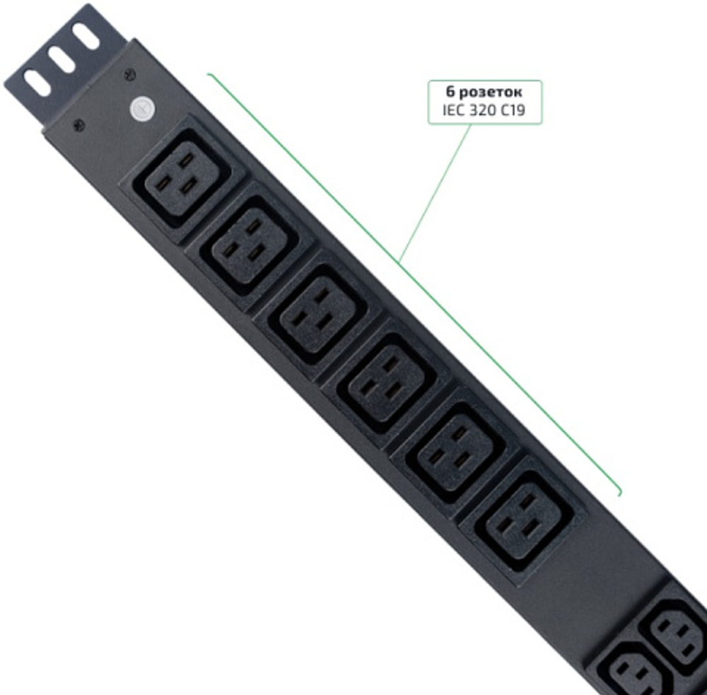 Блок розеток Cabeus SMART-PDU-32-1P-36C13-6C19-I309-M