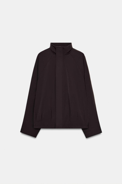 ZARA БОМБЕР ОВЕРСАЙЗ НА МОЛНИИ, ШОКОЛАДНЫЙ