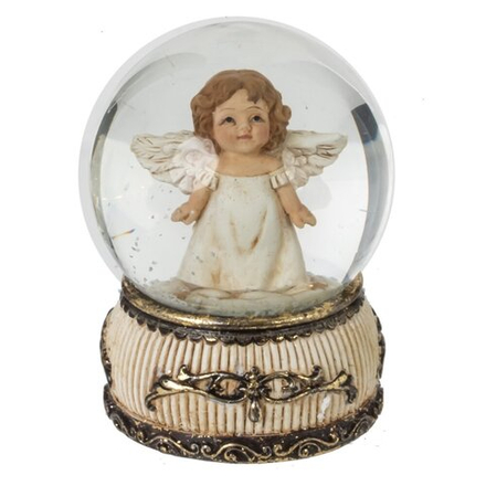 GAEM Фигурка декор в стекл шаре "Ангел", D 6.5 см, L6,5 W6,5 H9 см