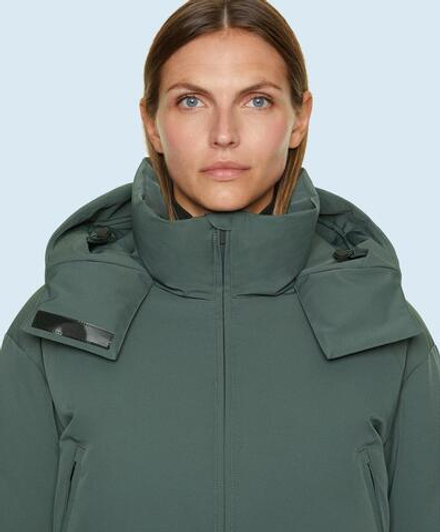 Oysho Водостойкий утепленный лыжный комбинезон с пухом MINARDI PIUME SKI, темный хаки