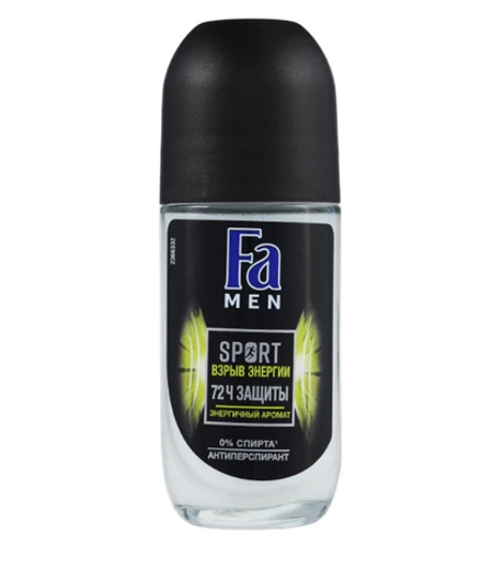 Фа Стекло - ролик МУЖ. Спорт Взрыв энергии 50 мл