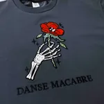 Футболка DNSMCBR Flower skull boy Серая