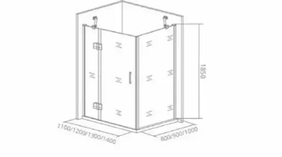 Душевой уголок Bas Saturn WTW 110*80*185 L