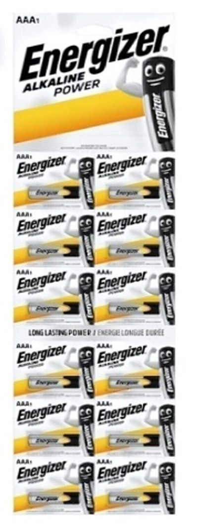 Элемент питания Energizer LR03 AAA BL12 отрывные (комплект 12 шт)