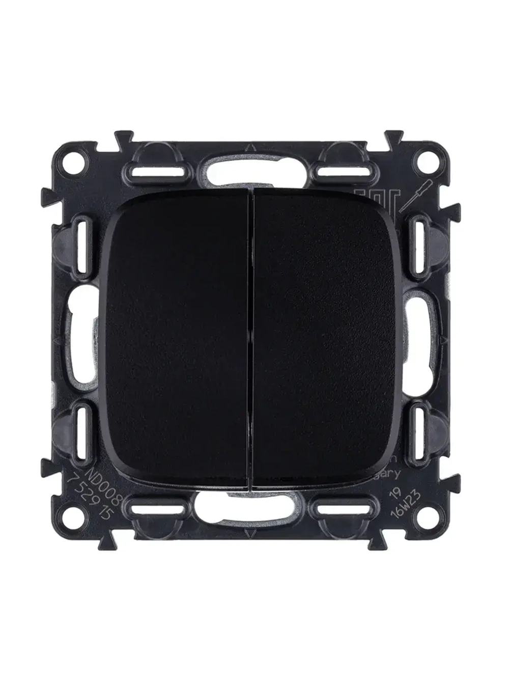 Выключат 2клавешный Legrand 752915 Антрацит Allure