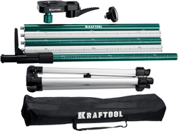 KRAFTOOL SP 36, элевационная распорная наборная штанга-штатив с треногой (34723)