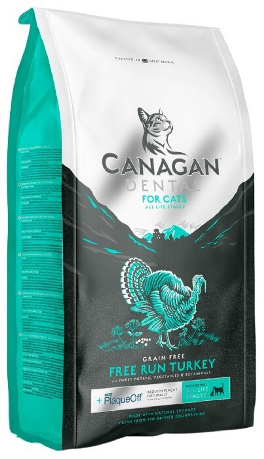 CANAGAN GF Dental 4кг корм д/кошек, Индейка д/ухода за пол.рта