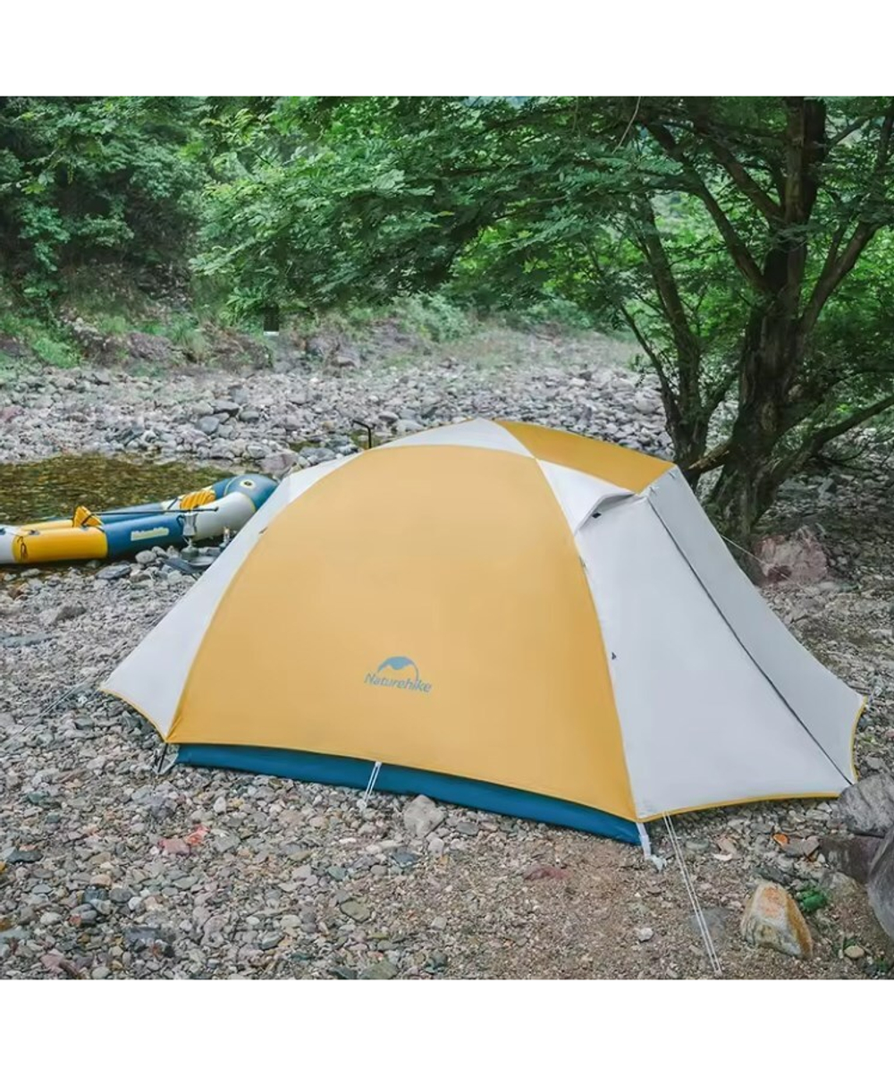 Палатка Naturehike Cloud-Creek PRO, 2-местная, бежево-желтая