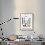 Рамка 30х40 см небьющаяся, багет 20 мм пластик, BRAUBERG "HIT3", белая с двойной позолотой, 391383