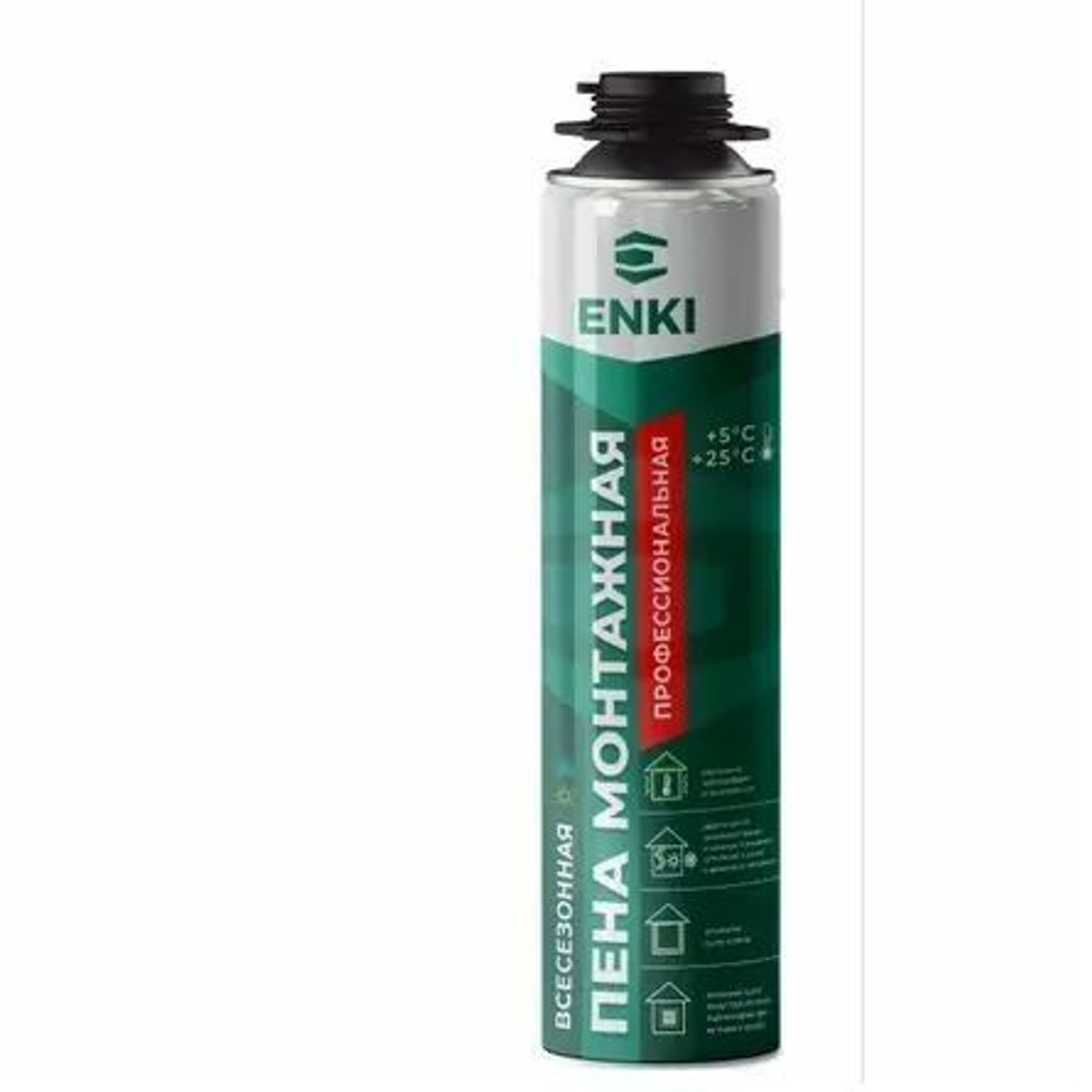 Профессиональная монтажная пена Enki всесезонная 65